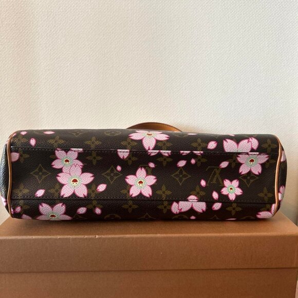 LOUIS VUITTON Monogram Cherry Blossom Sac Retro PM Handbag Takashi Murakami Tote - Picture 5 of 14